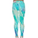 Blue Background Art Abstract Watercolor Classic Yoga Leggings View2