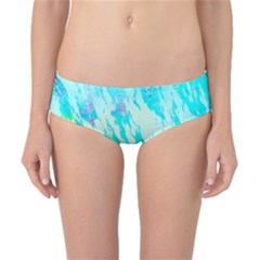 Blue Background Art Abstract Watercolor Classic Bikini Bottoms by Nexatart