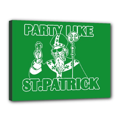  St  Patricks Day  Canvas 16  X 12  by Valentinaart