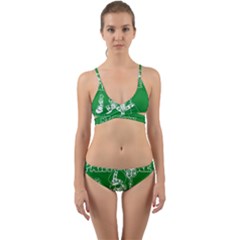  St  Patricks Day  Wrap Around Bikini Set by Valentinaart