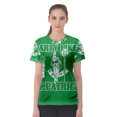  St  Patricks Day  Women s Sport Mesh Tee by Valentinaart