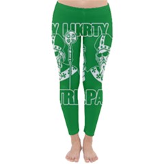  St  Patricks Day  Classic Winter Leggings by Valentinaart