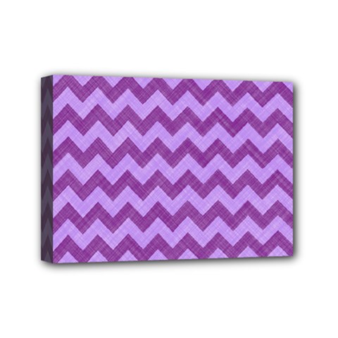 Background Fabric Violet Mini Canvas 7  X 5  by Nexatart