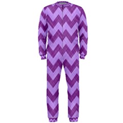 Background Fabric Violet Onepiece Jumpsuit (men)  by Nexatart