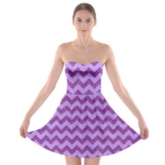 Background Fabric Violet Strapless Bra Top Dress by Nexatart