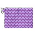 Background Fabric Violet Canvas Cosmetic Bag (XL) View1