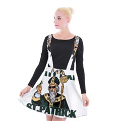  St  Patricks Day  Suspender Skater Skirt by Valentinaart