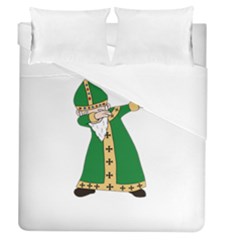  St  Patrick  Dabbing Duvet Cover (queen Size) by Valentinaart