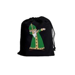  St  Patrick  Dabbing Drawstring Pouches (medium)  by Valentinaart