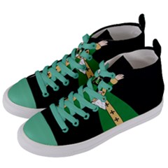  St  Patrick  Dabbing Women s Mid-top Canvas Sneakers by Valentinaart