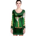  St. Patrick  Dabbing Long Sleeve Bodycon Dress View1