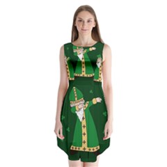  St  Patrick  Dabbing Sleeveless Chiffon Dress   by Valentinaart