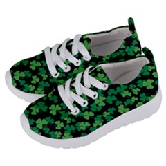 St  Patricks Day Clover Pattern Kids  Lightweight Sports Shoes by Valentinaart