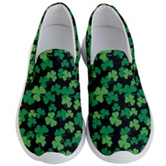 St  Patricks Day Clover Pattern Men s Lightweight Slip Ons by Valentinaart