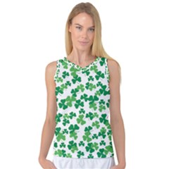 St  Patricks Day Clover Pattern Women s Basketball Tank Top by Valentinaart