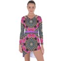 Roses In A Color Cascade Of Freedom And Peace Asymmetric Cut-Out Shift Dress View1