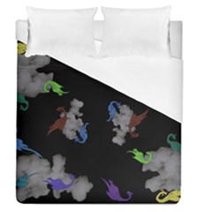 Dragons And Clouds Duvet Cover (queen Size) by CosmicEsoteric