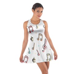 Vip Note Print Cotton Racerback Dress