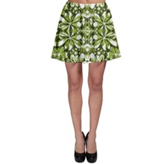 Stylized Nature Print Pattern Skater Skirt by dflcprints