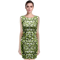 Stylized Nature Print Pattern Classic Sleeveless Midi Dress by dflcprints