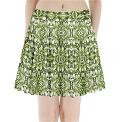 Stylized Nature Print Pattern Pleated Mini Skirt by dflcprints