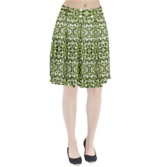 Stylized Nature Print Pattern Pleated Skirt by dflcprints