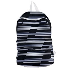 Skewed Stripes Pattern Design Foldable Lightweight Backpack