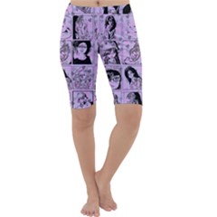 Lilac Yearbook 2 Cropped Leggings  by snowwhitegirl