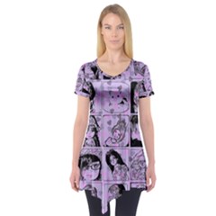 Lilac Yearbook 2 Short Sleeve Tunic  by snowwhitegirl