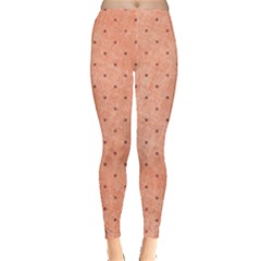 Dot Peach Leggings  by snowwhitegirl