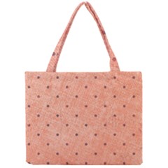 Dot Peach Mini Tote Bag by snowwhitegirl