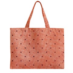 Dot Peach Zipper Mini Tote Bag by snowwhitegirl