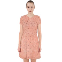 Dot Peach Adorable In Chiffon Dress by snowwhitegirl