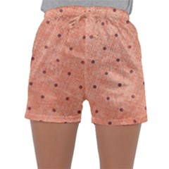 Dot Peach Sleepwear Shorts by snowwhitegirl