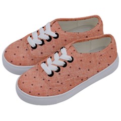 Dot Peach Kids  Classic Low Top Sneakers by snowwhitegirl