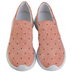 Dot Peach Women s Lightweight Slip Ons by snowwhitegirl