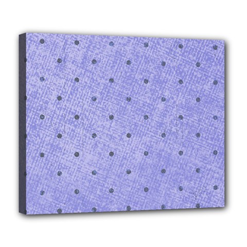 Dot Blue Deluxe Canvas 24  X 20   by snowwhitegirl