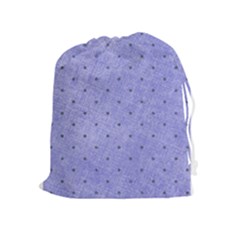 Dot Blue Drawstring Pouches (extra Large) by snowwhitegirl