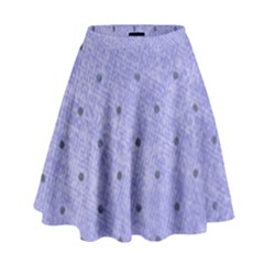 Dot Blue High Waist Skirt by snowwhitegirl