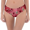 Vintage Glasses Rose Reversible Classic Bikini Bottoms View1