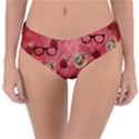 Vintage Glasses Rose Reversible Classic Bikini Bottoms View3