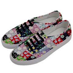 Dino Quilt Men s Classic Low Top Sneakers by snowwhitegirl