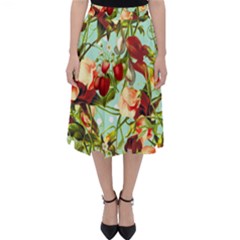 Fruit Blossom Folding Skater Skirt by snowwhitegirl