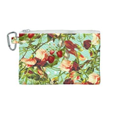 Fruit Blossom Canvas Cosmetic Bag (medium) by snowwhitegirl