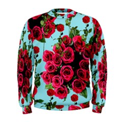 Roses Blue Men s Sweatshirt by snowwhitegirl