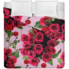 Roses Pink Duvet Cover Double Side (king Size) by snowwhitegirl