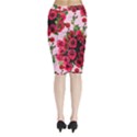 Roses Pink Midi Wrap Pencil Skirt View2