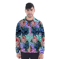 Floral Waves Wind Breaker (men) by snowwhitegirl