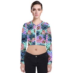 Floral Waves Bomber Jacket