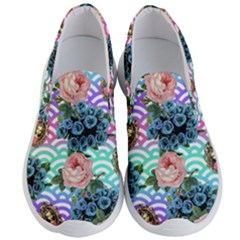 Floral Waves Men s Lightweight Slip Ons